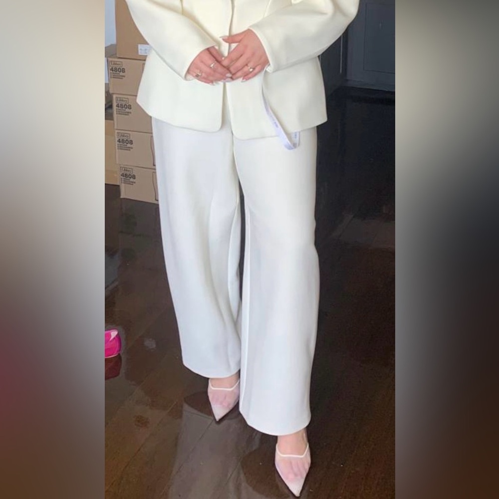ASOS Wide-Leg White Women's Trousers
